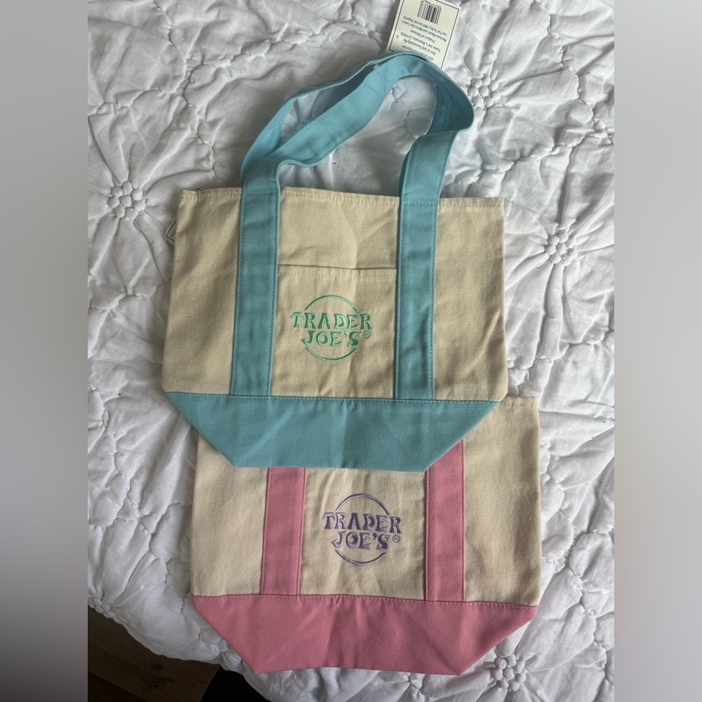 Pair of Trader Joe’s Pastel Bags Mini